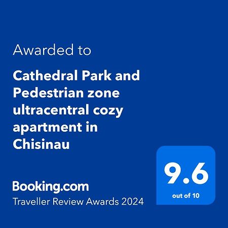 Cathedral Park And Pedestrian Zone Ultracentral Cozy Apartment In Chişinău Esterno foto