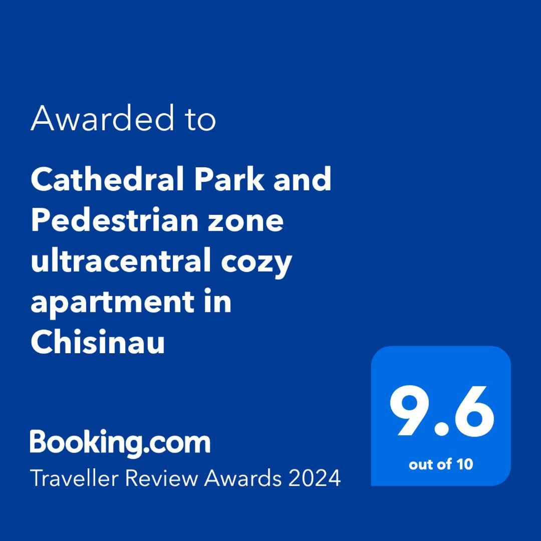 Cathedral Park And Pedestrian Zone Ultracentral Cozy Apartment In Chişinău Esterno foto